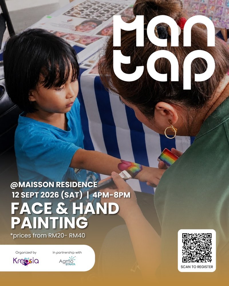 Face and Hand Painting, prices from RM20 to RM40
